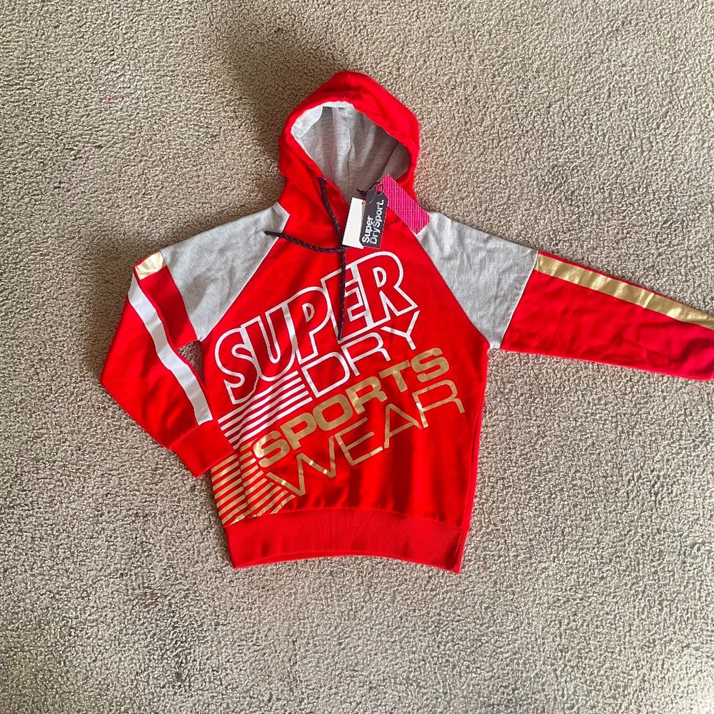 Superdry men's Street Sports Hoodie and Jogger set Red